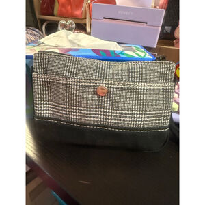 Diane von Furstenberg x Lands’ End Houndstooth Cosmetic Bag Makeup Pouch Travel